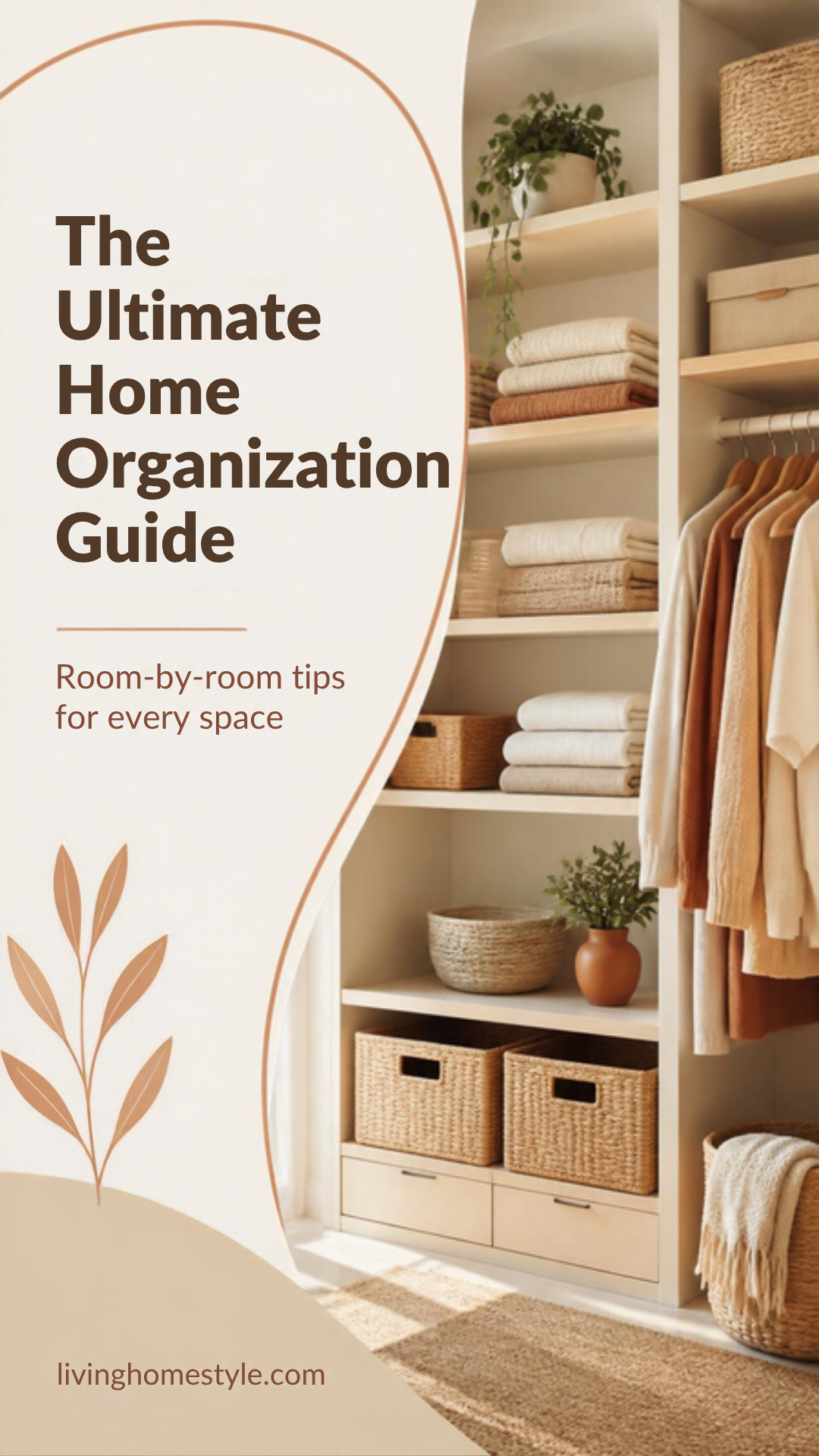 The Ultimate Room-by-Room Home Organization Guide - Pinterest pin